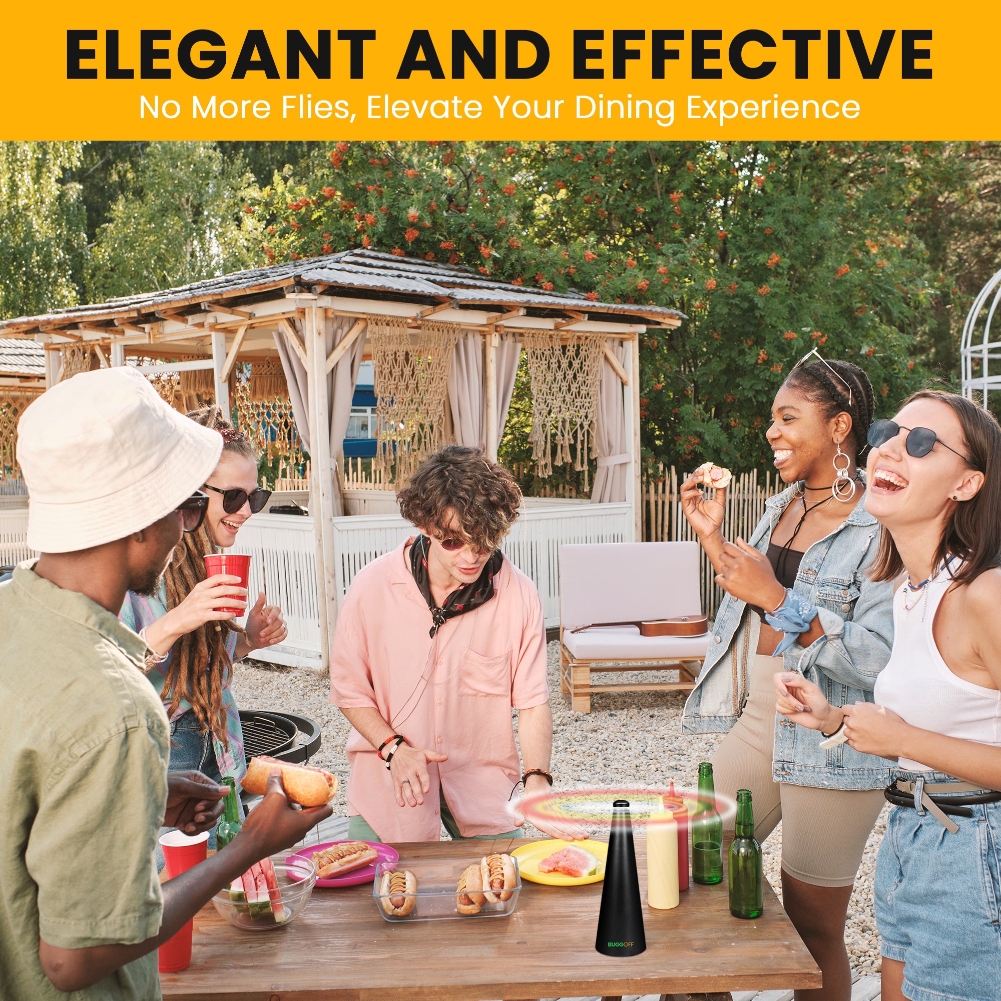 Flying Insect Repellent Fan with Twin Blades & Rechargeable battery